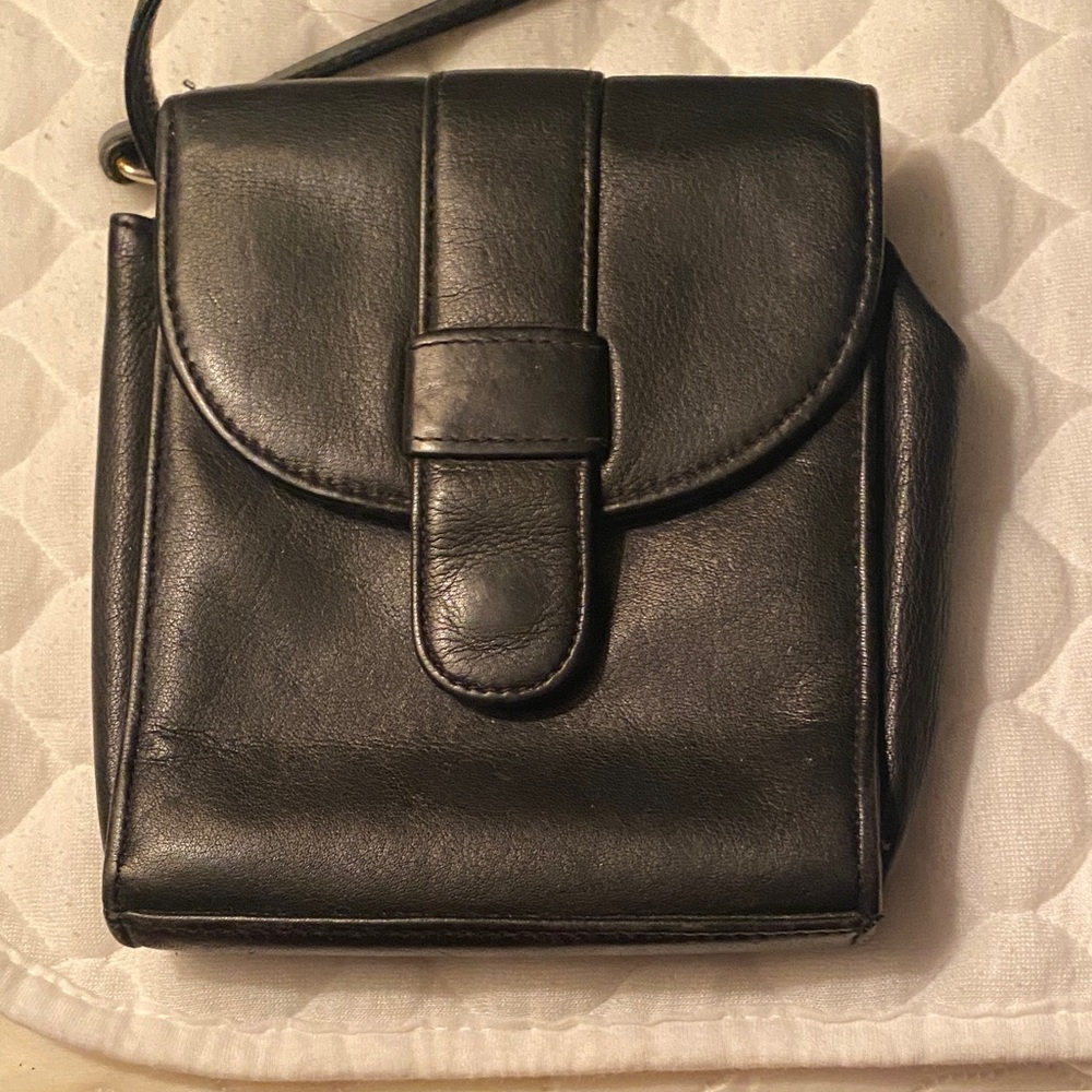 Liz Claiborne Black Leather Bag